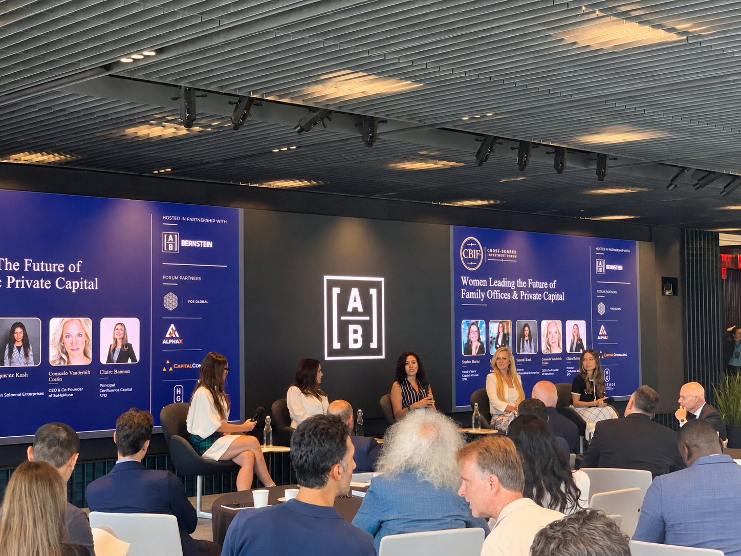 The Women Leading the Future of Family Offices & Private Capital panel in conversation before an audience in New York, June 2026.