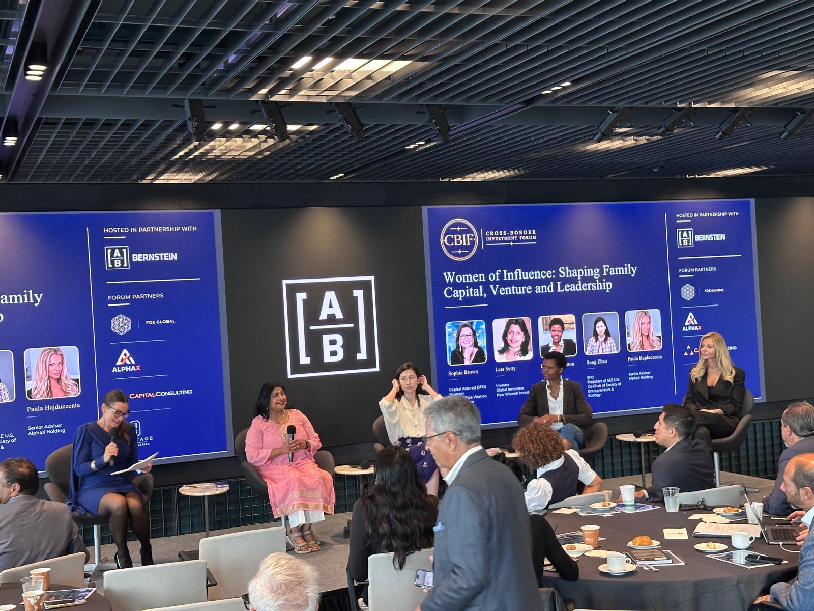 The Women of Influence panel speaking before an audience in New York, September 2026.